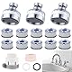 15 Stück Wasserfilter Wasserhahn Set, 3PCS 360° Wasserhahn Filter +10 PP-Baumwollfilterelement + Universelle Schnittstelle+ 2 Dichtungsring, Wasserfilter Für Wasserhahn, Für Küche, Bad, Waschbecken