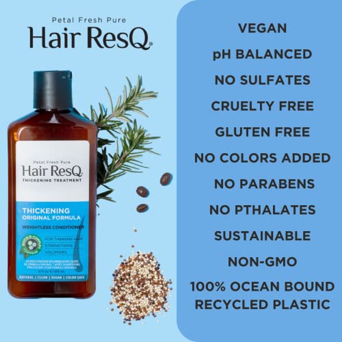 Petal Fresh Hair Resq Natural Thickening Growth Weightless Conditioner For Noticeably Thinning Hair, Strengthens & Volumize, Vegan & Cruelty-Free, 12 Fl Oz (355 Ml) #TOP2