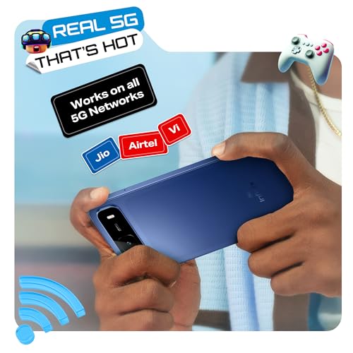 Image of Infinix HOT 60i 5G (Sleek Black, 4GB RAM, 128GB Storage) | True 5G (Works On Jio, Vi, Airtel)|6000mAh Biggest Battery|Most Advanced Infinix AI- AI Eraser, Circle to Search Without Offers
