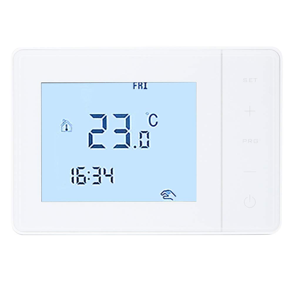 Tyenaza Regolatore di Temperatura Termostato Intelligente programmabile Display LCD Touchscreen Regolatori digitali a Parete Intelligenti per edifici per uffici scolastici a casa 220V