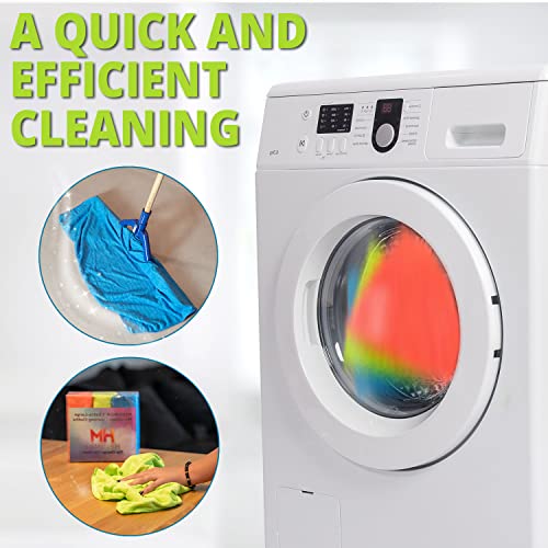 HELOMOR 3 Extra Large Microfiber Cleaning Cloths, 30"x18" Floor Towels for Squeegee Mop, Reusable Multi-Purpose Cleaning Rags for House, Kitchen, Car & Windows, Highly Absorbent, Lint-Free