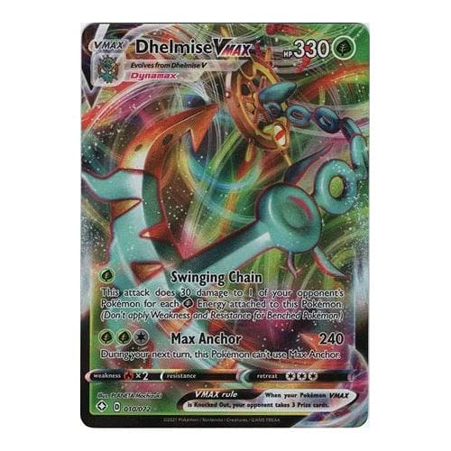 Pokemon POKÉMON SHINING FATES 010/072 DHELMISE VMAX (FULL ART)
