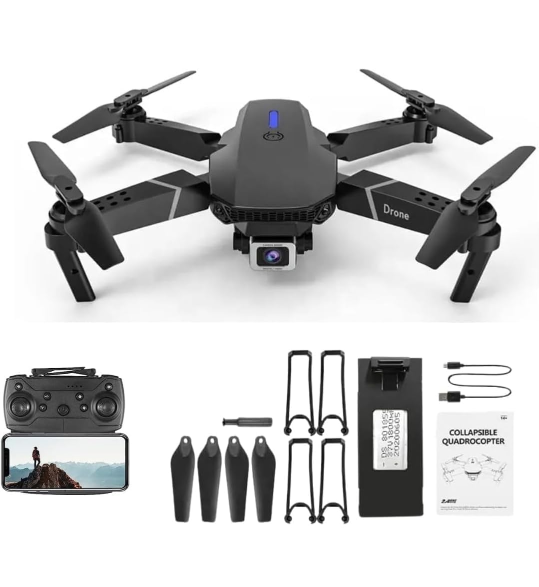 See full amazon price history chart for E88 Pro Foldable Drone with 4K Camera Dual Battery, WiFi FPV, 1080P HD, Altitude Hold, Headless Mode, Auto Return, Visual Positioning App Controlled Multicolor RC Drone E88 Pro Foldable Drone with 4K Camera Dual Battery, WiFi FPV, 1080P HD, Altitude Hold, Headless Mode, Auto Return, Visual Positioning App Controlled Multicolor RC Drone (B0DHCF6CBY) Amazon Price History, Amazon Price Tracker