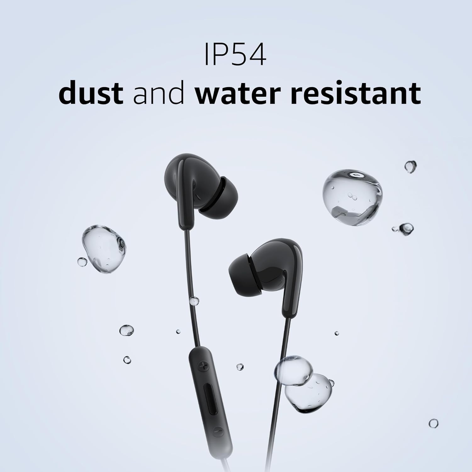 Type-C in-Ear for XIAOMI Earphones with 12.4mm Drivers, HD Microphone, and IP54 Dust & Water Resistance,(Black) — Amazon image 2