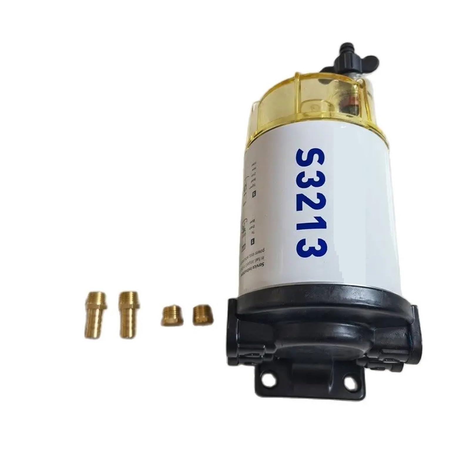 Filtro de combustible Filtro separador de agua S3213 35809097 SFC-19120-10B apto para Mercury Marine Engine Boat Kit de filtro de 10 micras(Assembly)