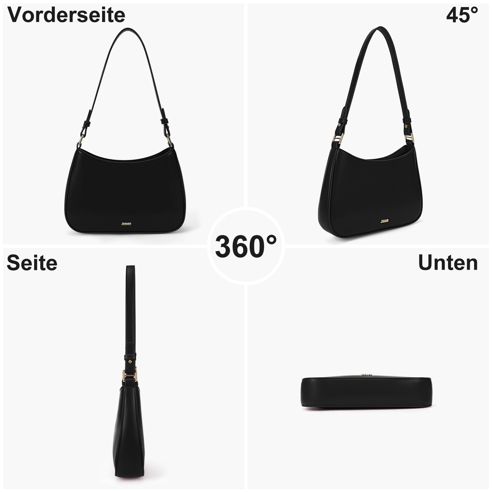 TIAASTAP Handtasche Damen klein Hobo Bag Elegant Umhängetasche Y2K Shoulder Bag for Women PU Leder Schultertasche Damen Klein Handtaschen mit Reißverschluss Coole Sachen für Teenager Mädchen