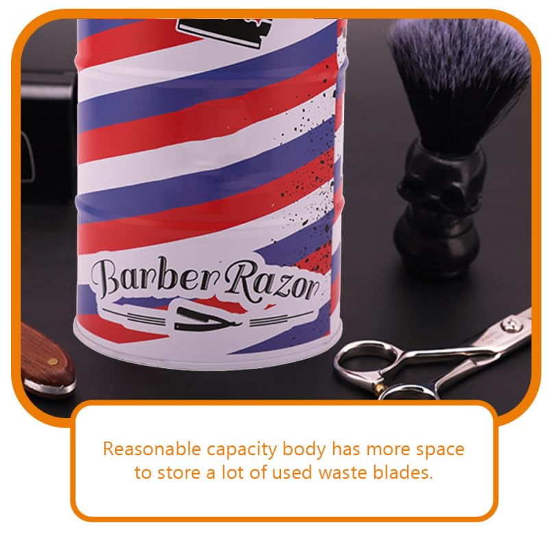 Healeved Porta Lamette Da Barba Sicuro Contenitore Per Smaltimento Lame Rasoio 5.5X3.5X3.5 Pollici Per Uso Professionale E Domestico in Salone Di Parrucchiere