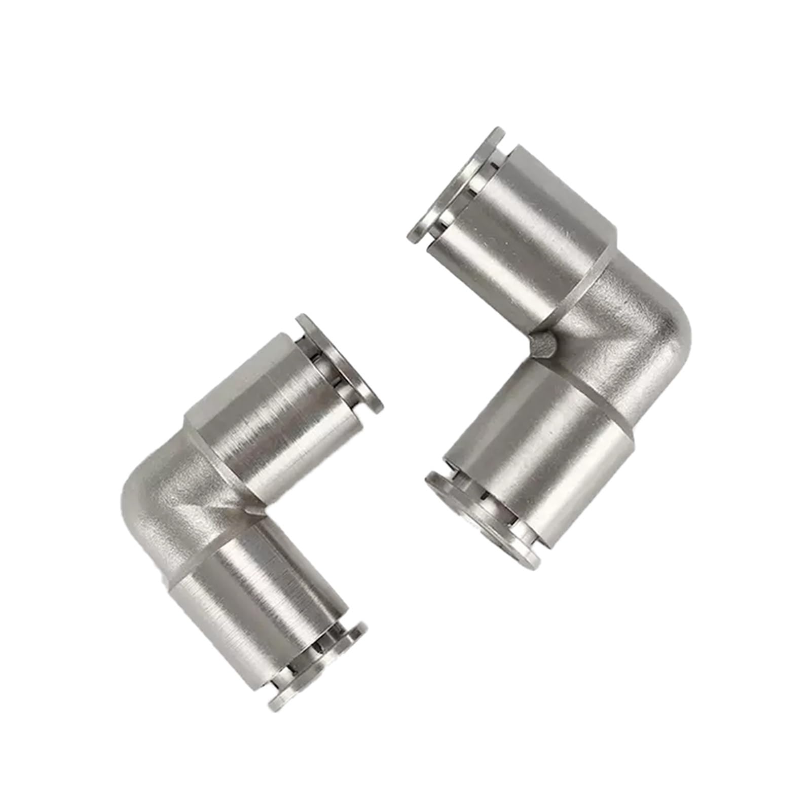 racores rápidos para conductos de aire, Conector rápido neumático de latón niquelado de 4 a 16 mm (paquete de 4)(Pv-4)