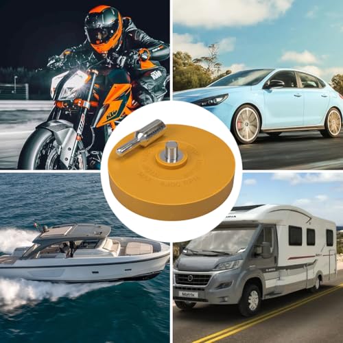 Comioke Ø 88 mm Folienradierer mit 6 mm Adapter, Radierscheibe, Gummi Radierscheibe, Aufkleber Radierer zum Entfernen ​von Folien und Kleberesten am Fahrzeug