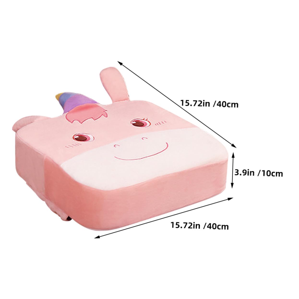 iplusmile Cuscino Rialzo Sedia Spessore Antiscivolo per da Pranzo e Studio Portatile Lavabile Supporto Ergonomico per Altezza e