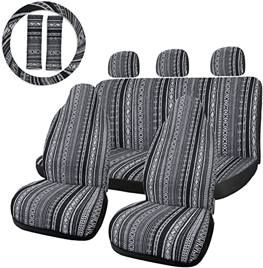 uxcell 10pcs Multi-Color Blanket Durable Baja Bucket Seat Cover Protector for Car Auto