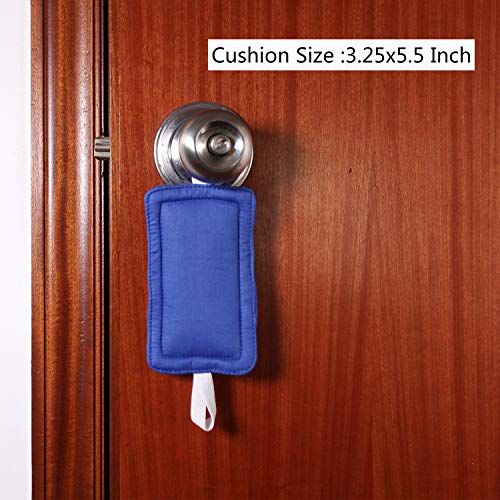 Image of Royal Blue Door Silencer & Jammer - 3 Pack Noise Reducing Door Cushions - 3.25 x 5.5 Inch
