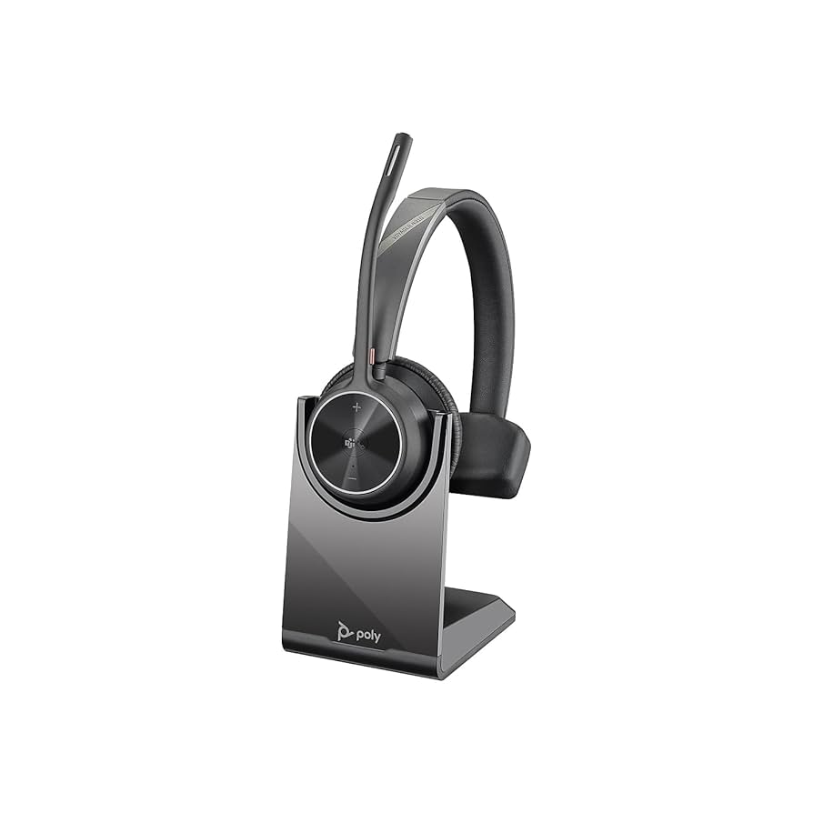 ヘッドホン POLY VOYAGER 4310 UC Poly - Voyager 4310 UC Wireless Headset + Charge Stand