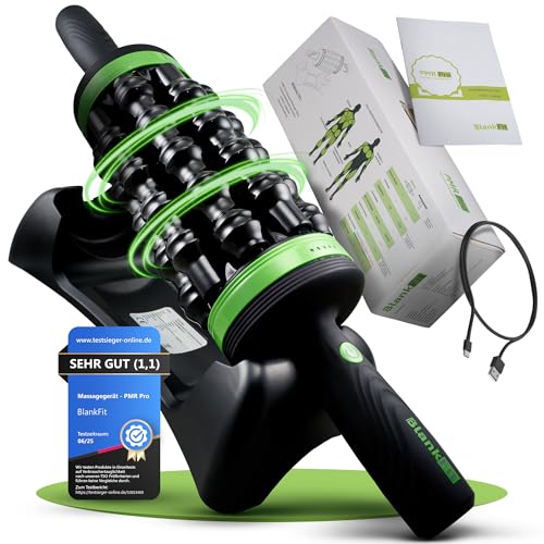 BlankFit® Massagegerät Ganzkörper NEU Faszienrolle elektrisch, Rollenmassagegerät, Anti Cellulite, 5 Geräte in 1 + Freihand-Station, Tiefengewebe, 5 Stufen, Faszien, Stoßwellentherapie BlankFit® Massagegerät Ganzkörper NEU Faszienrolle elektrisch, Rollenmassagegerät, Anti Cellulite, 5 Geräte in 1 + Freihand-Station, Tiefengewebe, 5 Stufen, Faszien, Stoßwellentherapie