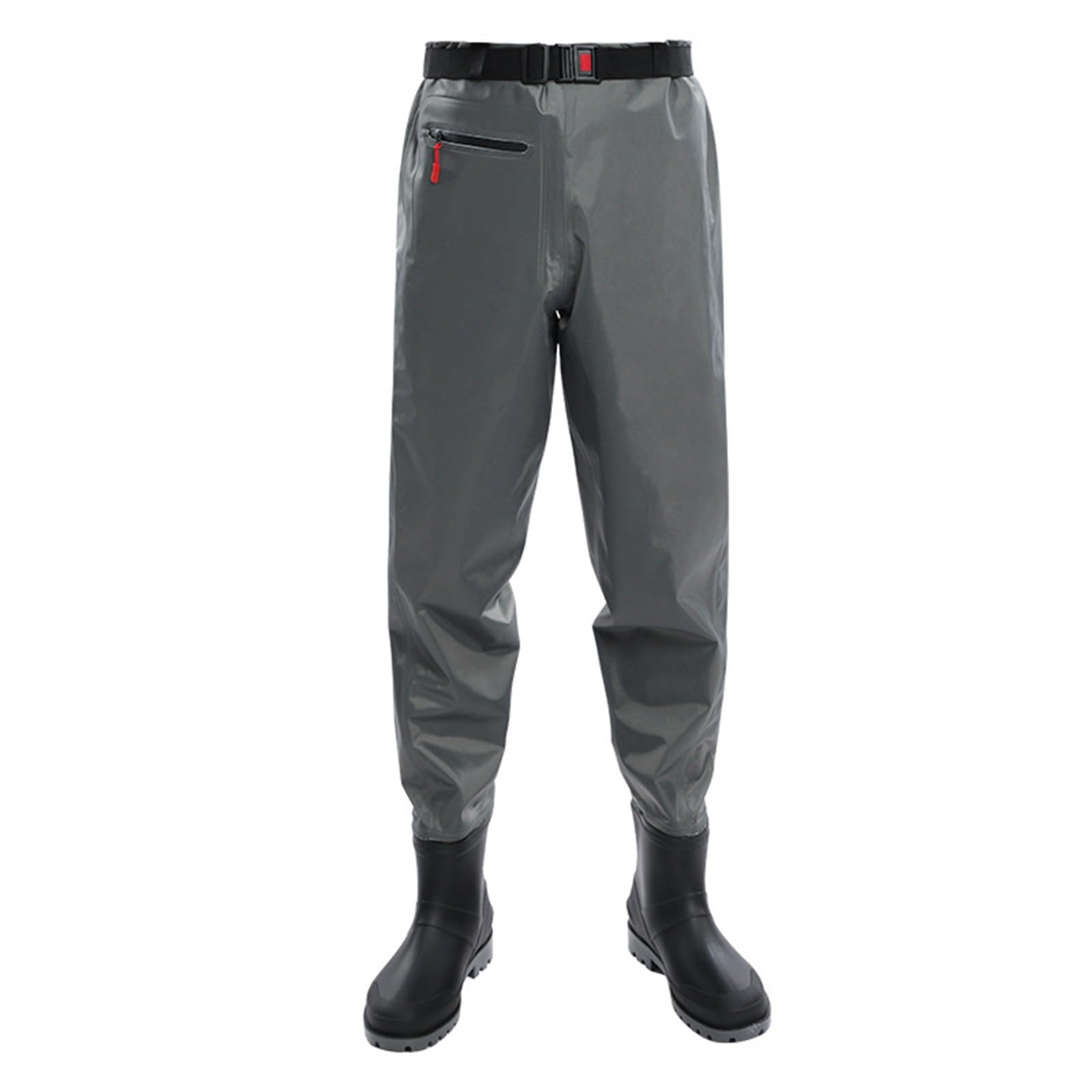 Breathable Waist Waders Bootfoot, Waders For Men - Lightweight Fishing Wading Boots With Pockets Waterproof Over Knee Fishing Trousers Breathable Fishing Waders Pants With Boots For Hunting