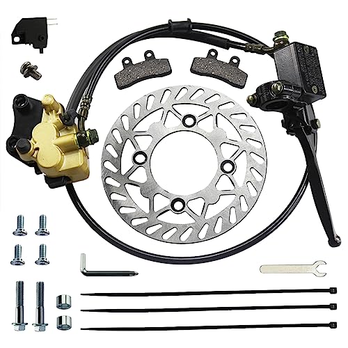 Image of PRO BAT Front Disc Hydraulic Brake Master Cylinder Caliper Assembly + 190mm /7.48 inch Disc Brake Rotor + Brake Pads for 50cc 70cc 90cc 110cc 125cc Chinese Dirt Bike Pit Bike Atomik SSR Apollo