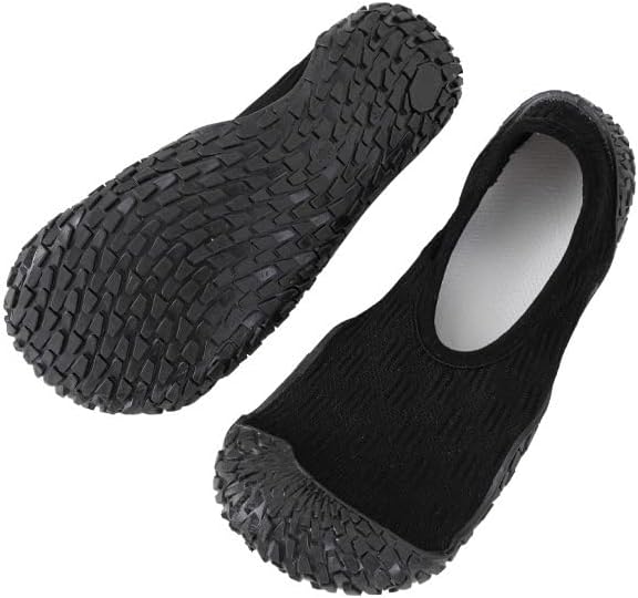 Women's Indoor Yoga Training Water Shoes, Aqua Socks Barefoot Slip-on Non-Slip Sole, Soft Bottom, Knit Fabric,Deal for Pilates, Pure Barre, Ballet, Dance