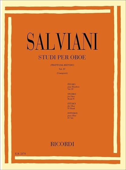 Studi per oboe vol. iv hautbois