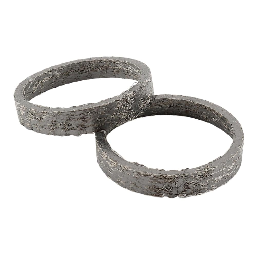 Temperature Seal Motorcycle Exhaust Gasket 2-Pack Gasket Set Easy Installation Exhaust Seal Motorcycle Exhaust Sealing Ring