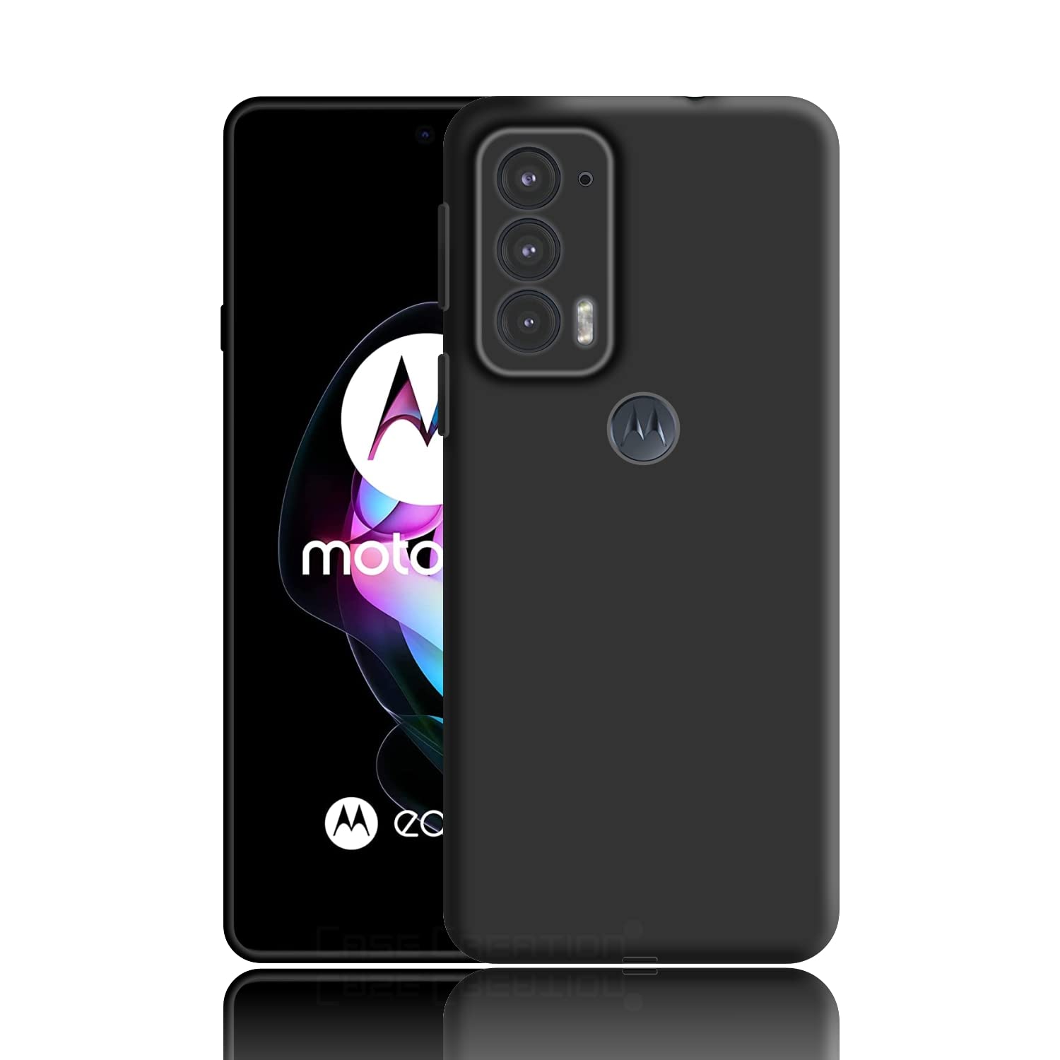 Case Creation Brand Products - Shockproof Protective Soft Back Case Cover for Motorola Edge 20 (Color :- Black) [Velvet Inside Helps Back Panel Protection] (B09WJBMK19) Amazon Price History, Amazon Price Tracker