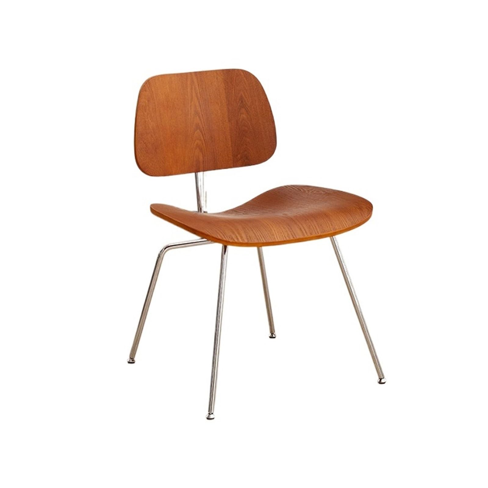 T2H9B5V4G8 Dining Chairs Wood Dining Chair Living Room Furniture Armless Backrest Modern Simple Leisure(Walnut Color)