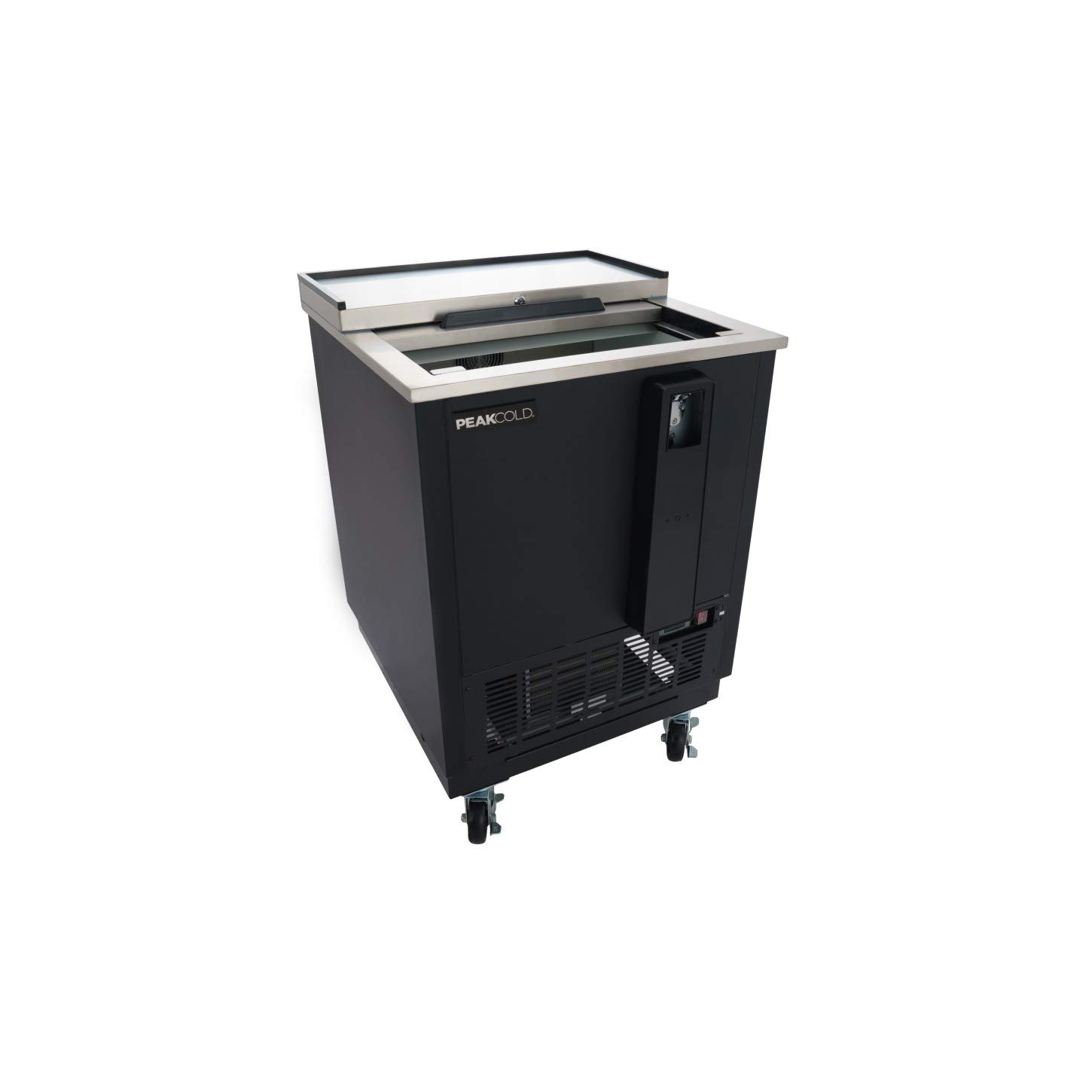 Peakcold Small Deep Well Horizontal Bottle Cooler; Slide Top Bar Refrigerator; 4.5 Case Capacity on Fridge.com - View 5