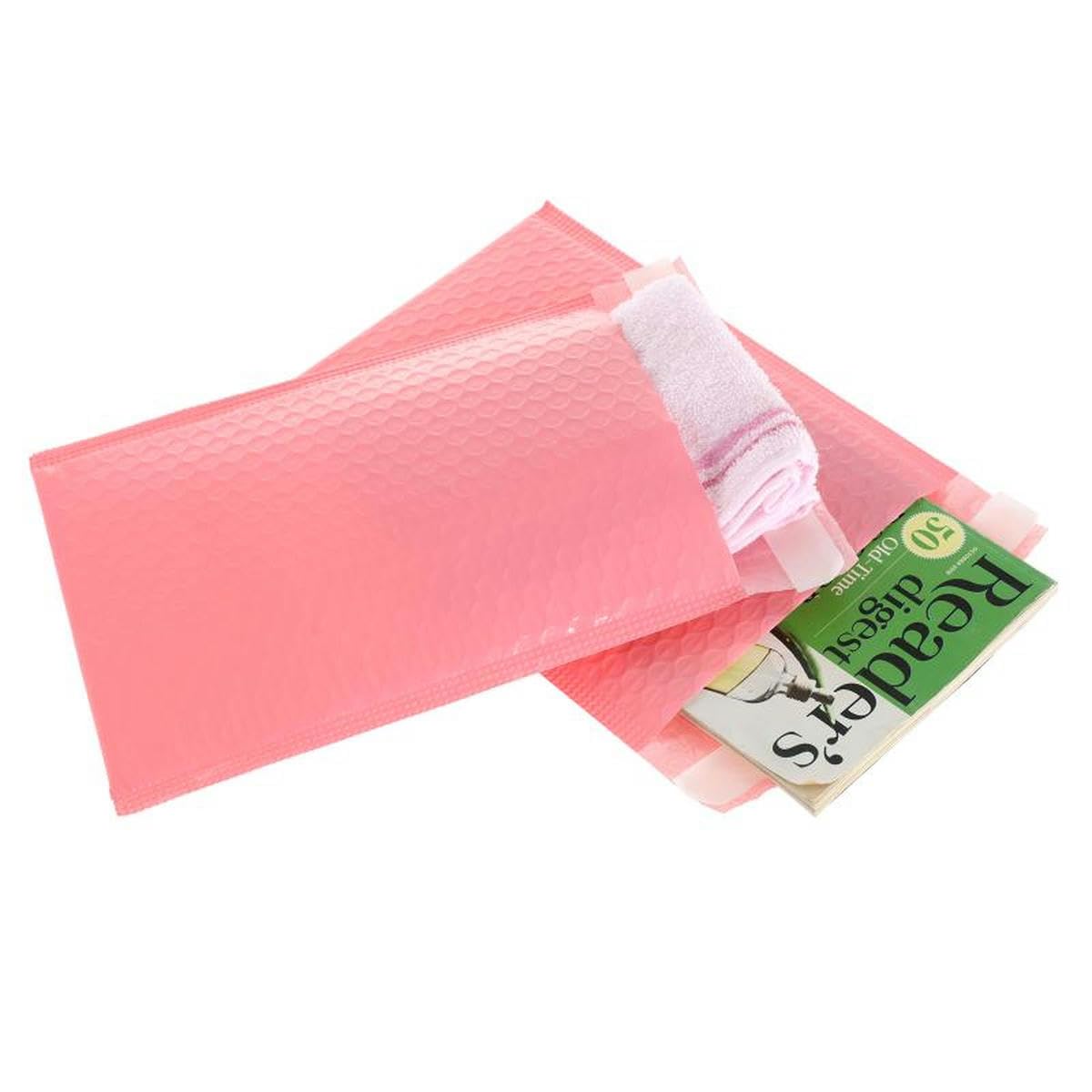 50 Stück/Lot rosa Schaumstoff-Umschlagtaschen, selbstklebende Versandtaschen, gepolsterte Versandumschläge mit Luftpolster-Versandtasche, Versand, Geschenkpakete, Beutel, gelb, 50 Stück, 18 x 23 cm