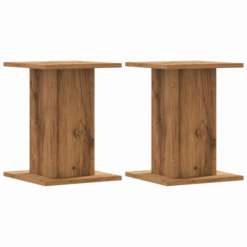 vidaXL Plant Stands 2 pcs Artisian Oak 30x30x40 cm Engineered Wood — image 1