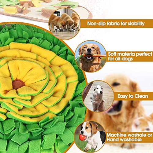 HOPET Snuffle Mat for Large Dogs, Slow Feeder Dog Puzzle Toys Interactive Sniff Feeding Training Mat for Puppy Treats… - Image 2