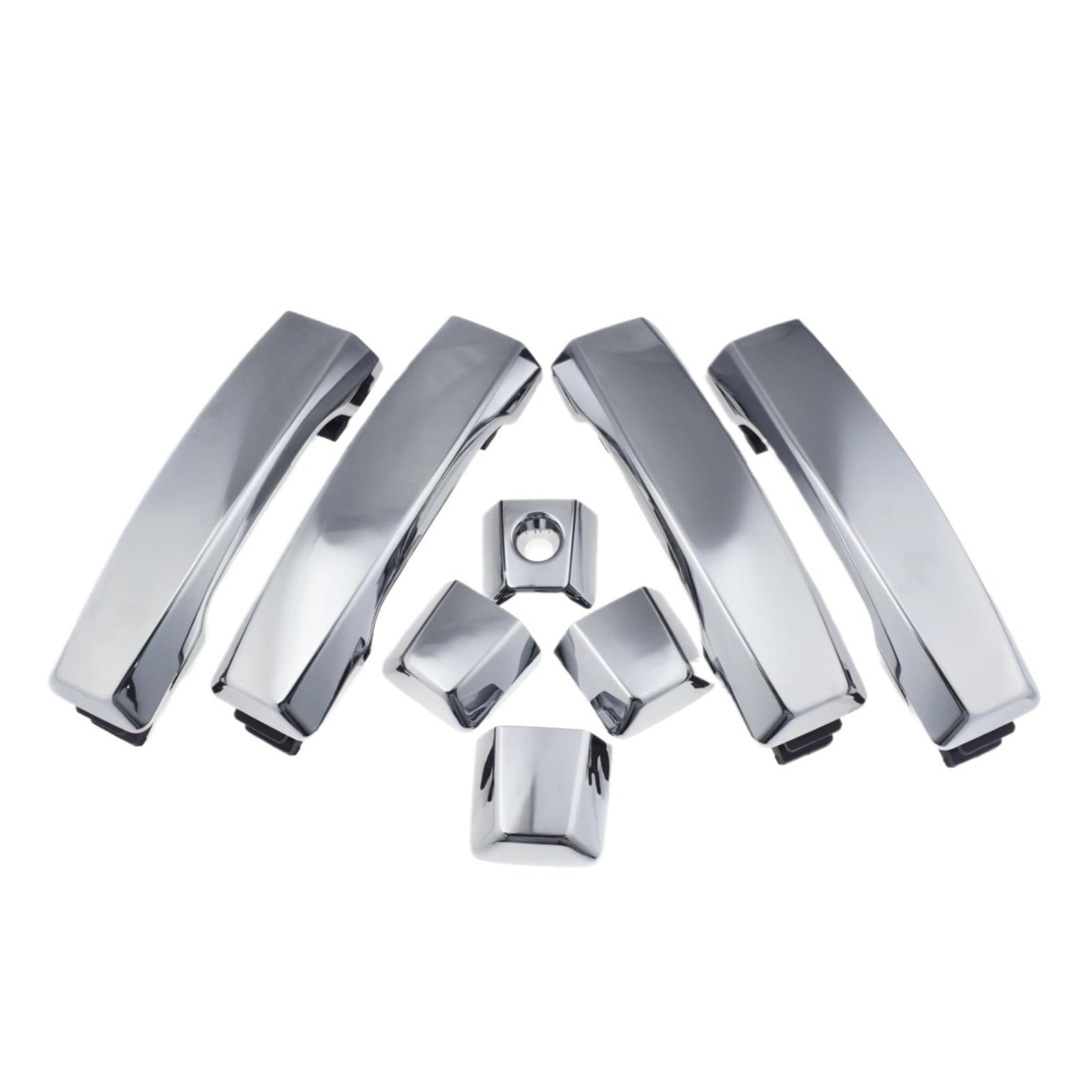 Qjahxkf One Color Replacement Exterior Door Handles 4 Piece Chrome Outside Door Handle 80647Zc00a For Nissan For Titan 2004-2018 For Armada 2005-2015 For Infiniti For Qx56 5.0L 5.6L Outer Handle