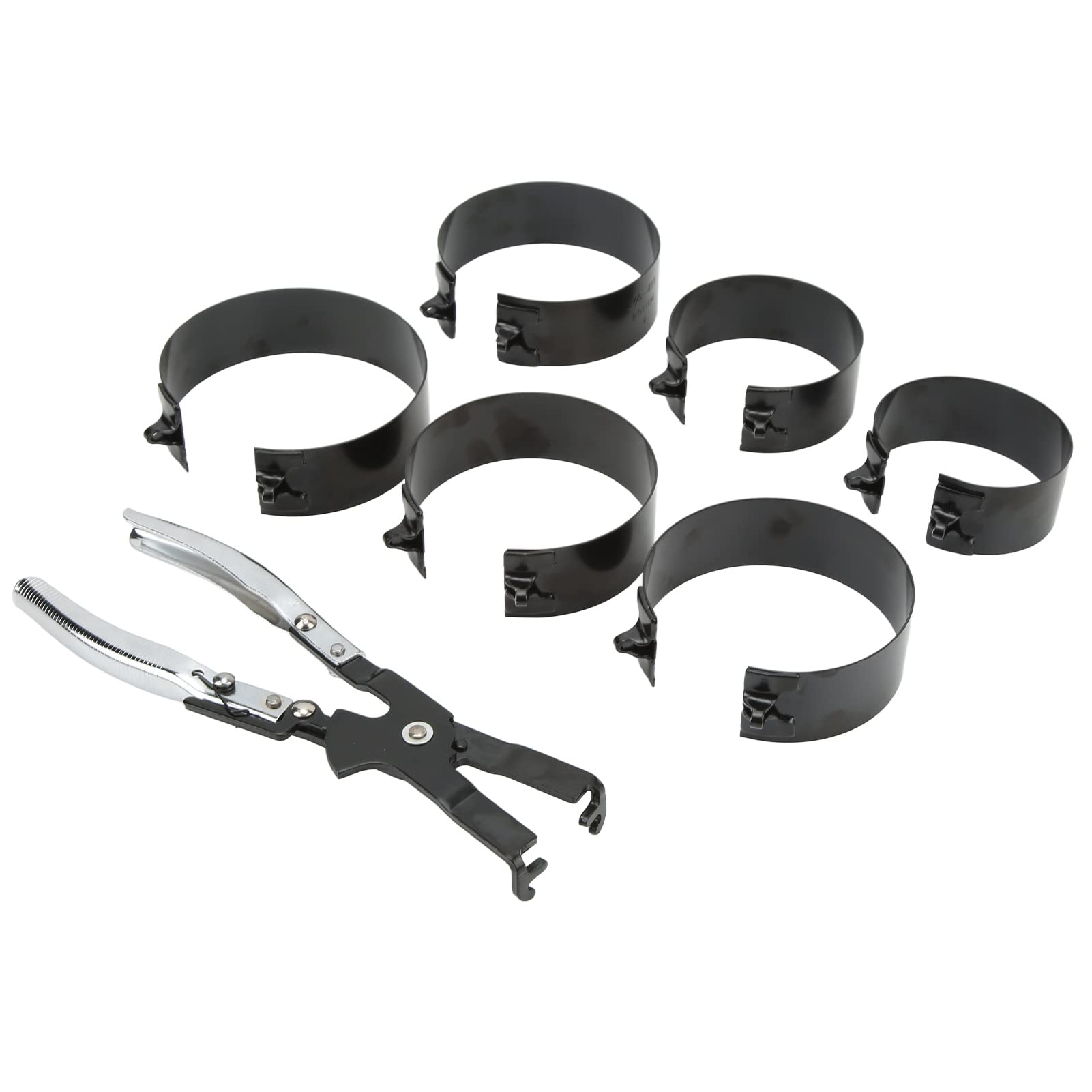 Set di compressori per fasce elastiche, misura universale per 6 bande, pinze di riparazione per installatore di pistoni, strumento di manutenzione automatica