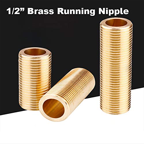Raccordo Filettato In Ottone NPT 1/2 Maschio, Lunghezze 50-120 Mm, Per Impianti Idraulici Esterni/marini