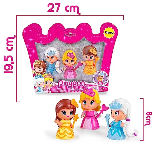 Pinypon Pack Principesse, 3 Pezzi, 700014094