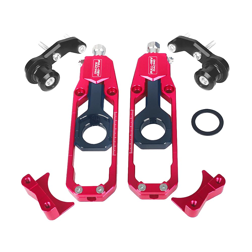 Tendicatena posteriore per moto con bobina di sollevamento CNC Lega di alluminio Bordo Regolatore di regolazione della catena adatto per Aprilia RSV4 2021-2023