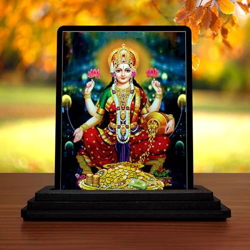 Image of Laxmi Maa 1452 Car Dashboard Idols Figurine Showpiece for Temples, Home, Office Desk and Gifting