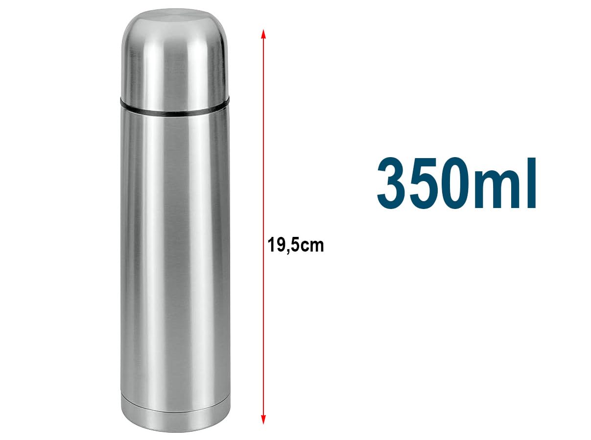 Relaxdays Bottiglia Termica in Acciaio Inox, Chiusura Ermetica, per