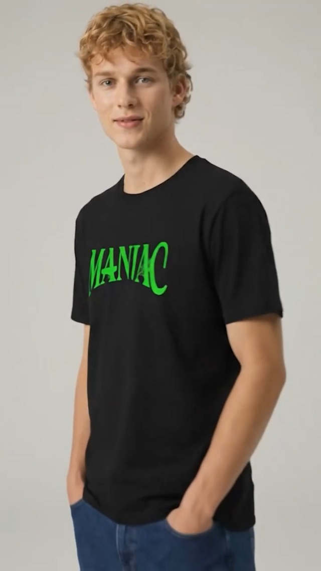 Buy K Pop Straykid Maniac Tour 2022 Black Regular Fit Crew Neck