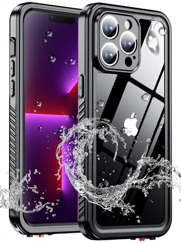 for iPhone 13 pro max case Waterproof,[IPX8 Underwater Case][Full Body Shockproof & 15FT Military...