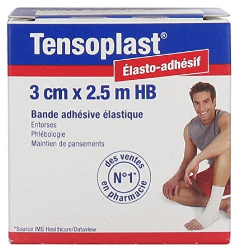 Essity Tensoplast Bande Adhésive Élastique 3 cm x 2,5 m HB