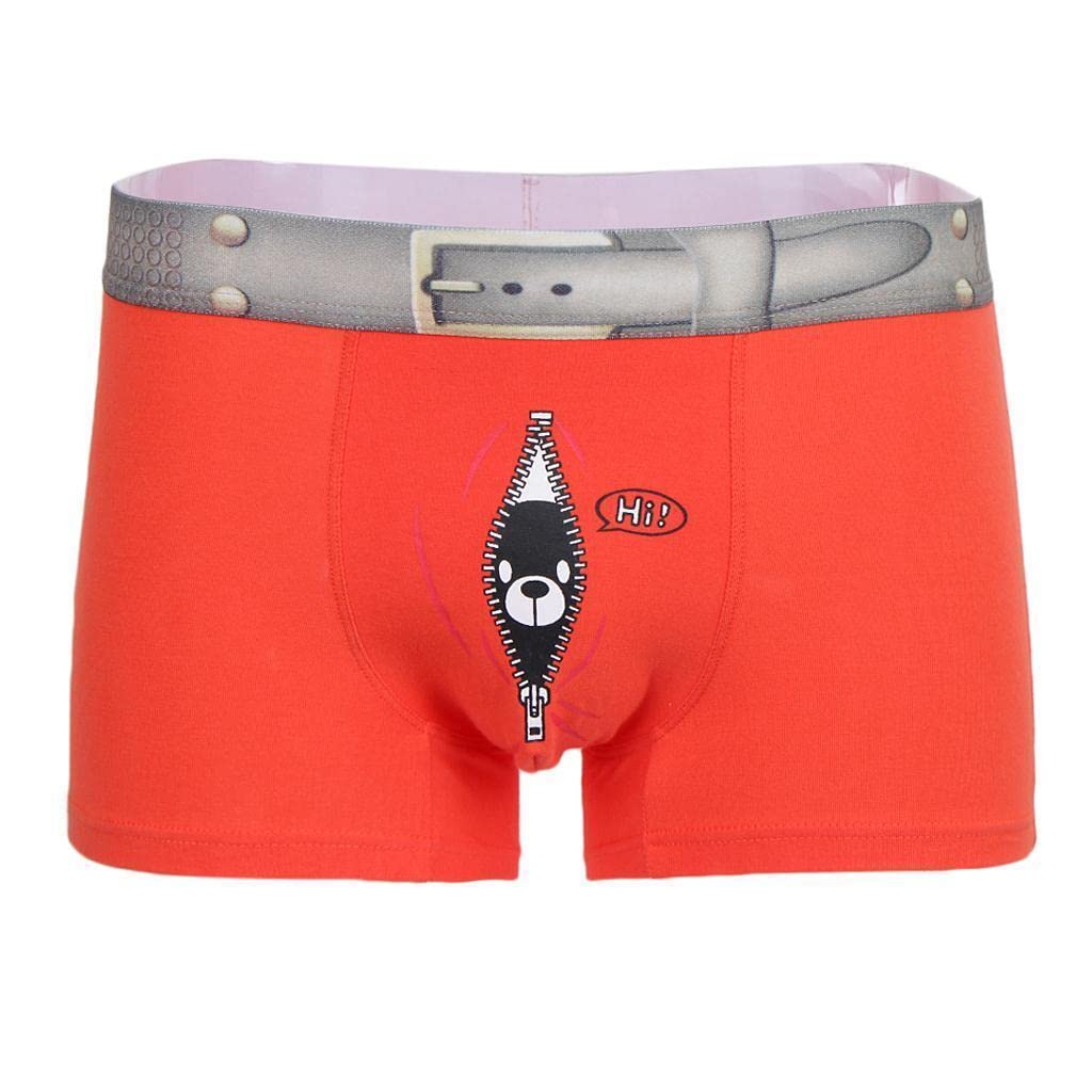 Enakshi® Mens Fun Bear Print Boxers Underwear Bulge Pouch Underpants Shorts XL Orange|Clothing Shoes & Accessories | Mens Clothing | Underwear-picture-29