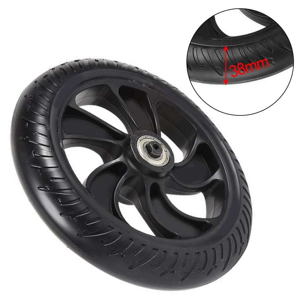 Roue arrière de rechange pour scooter électrique, pneu de scooter de 20,3 cm pour Kugoo S1 et S3, matériau PU, roulement de moyeu, noir