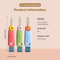 Vista 2 de Juego de cepillos de limpieza de espacio de tapa de taza 3 en 1, nuevo cepillo multifuncional de limpieza de grietas 3 en 1 2026 para espacio