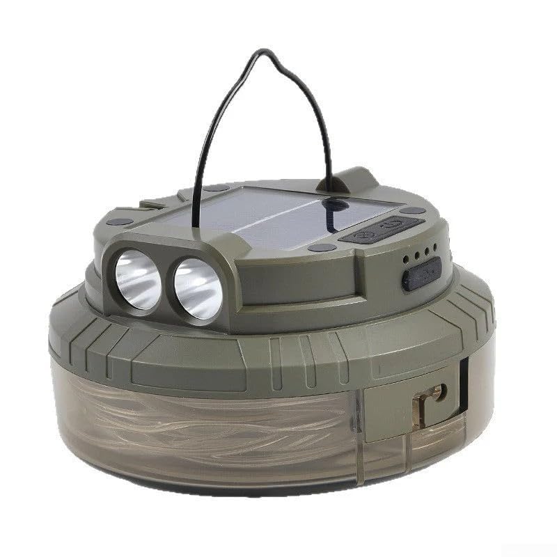 Linterna de foco portátil, luz solar para camping, luz de tienda colgante, lámpara de visualización de energía, cadena de luz de camping de 20 m (caliente)