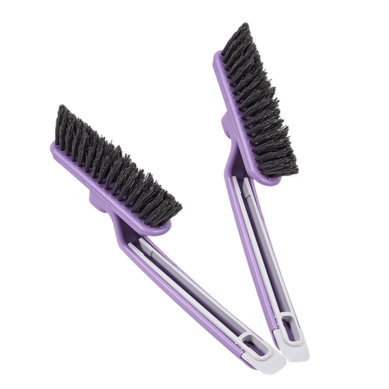 SHERCHPRY 5 Series Cepillo De Limpieza Giratorio Cepillo De Limpieza De Grietas Limpiar Polvo Herramientas De Limpieza De Rieles De Ventanas Cepillo para Fregar Páginas Púrpura 2 Piezas X 5