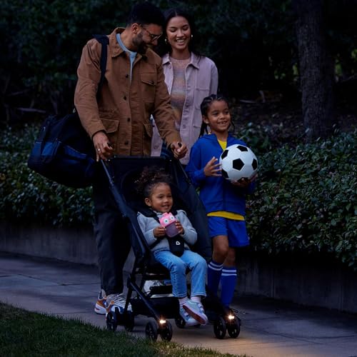 Munchkin® Night Owl™ Lightweight Travel Stroller with Wheel Lights, Ultra Compact Baby Stroller for Everyday Travel and Easy Storage, Essential Gear for Babies & Toddlers, Black - image 3