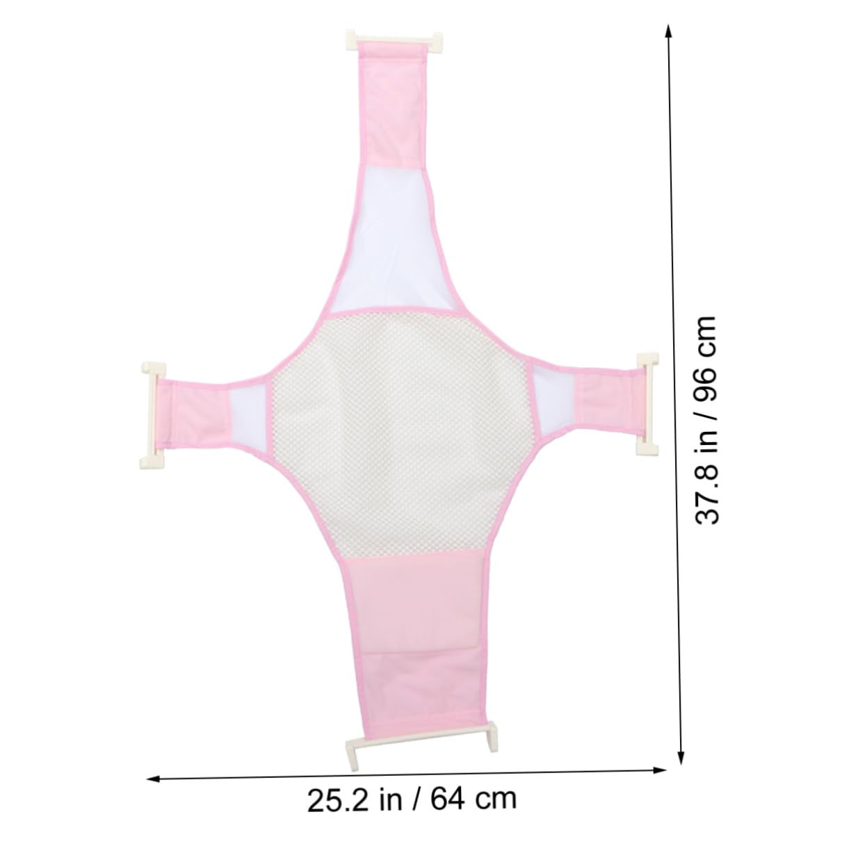 Yardwe 1Pc Adjustable Slip Bath Net for Newborns Comfortable Mesh Bath Seat Support for Safe Multi Purpose Bathing Supplies Slip Pink Color