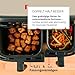 Tefal Dual Easy Fry Heißluftfritteuse, 8,3 L Air Fryer, zwei spülmaschinenfeste Körbe, 7-in-1, 6-8 Portionen, 15 Jahre Reparierbarkeit, energiesparend, schwarz, EY9018