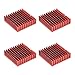 uxcell Electronic Radiators Heatsink for Stepper Motor,3D Printer 40x40x11mm Red 4pcs