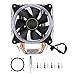 Ventola di raffreddamento, M-T4 3/4pin 1300Rmp Ventilatore per dissipazione del calore leggero colorato con 4 tubi per LGA775/1150/1151/1156/1366 amd AM2/AM2 +/AM3/AM4