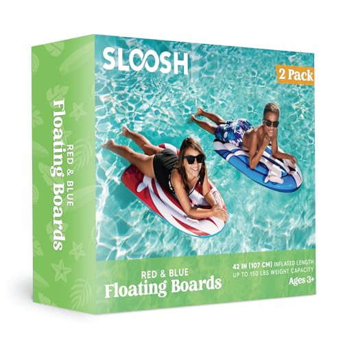 JOYIN 2 Pack Inflatable Body Boards for Water Slides, Body Board for, Swimming Pool Floating Learn to Swim, Summer Water Fun Toy for Kids and Toddlers (Red, Blue) by JOYIN - Image 7